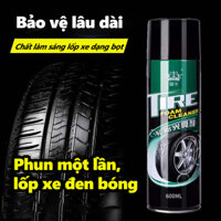 Chai Xịt Vệ Sinh Bảo Dưỡng Và Phủ Bóng Lốp Ô Tô Xe Máy Tire Dressing 600ml xịt bóng lốp dưỡng bóng lốp ô tô dưỡng lốp