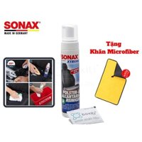 Chai Xịt Vệ Sinh Làm Sạch Vải Alcantara Sonax Xtreme Upholstery & Alcantara Cleaner 250ml 206141 Tặng Khăn