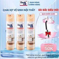 Chai xịt vệ sinh nội thất gỗ Denkmit 400ml vệ sinh bàn tủ ghế gỗ đồ nội thất
