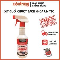 Chai Xịt Xua Đuổi Chuột Bách Khoa Unitec - Hiệu Quả Đến 30 ngày - An Toàn Cho Người & Vật Nuôi