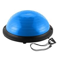 ☾◘❦CHAIR Yoga -  Bóng tập ,Gym Tặng hai dây kéo thể lực thăng bằng BALL BALANCE Bosu BLUE