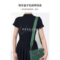 [Chăm sóc túi sang trọng] Thích hợp cho goyard goyard goyard Dây đeo vai Sửa đổi Hộp đựng răng cho chó Túi hành lý cứng Túi vải thay thế dây đeo chéo rộng