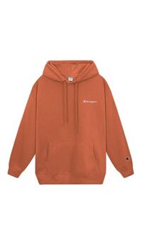 Champion Embroidered Logo Hoodie In Amber