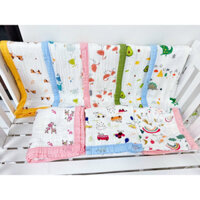 Chăn 100% Sợi Tre Aden 4 Lớp cho bé - khăn xô đa năng cho trẻ sơ sinh