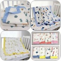 Chăn ADEN sợi tre 4 lớp cao cấp, tặng khẩu trang cho bé KT 110*120CM (có chọn mẫu)