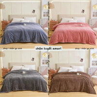 Chăn amari lông tuyết 2mx2m2 mềm mịn nhẹ ấm áp mền dùng được 4 mùa