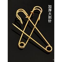 Chân an toàn lớn đơn giản kiểu cũ chống lộ quần áo cố định, ghim khóa, kẹp giấy, ghim trâm, ghim snap, ghim khóa, ghim thẻ