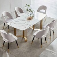 CHÂN BÀN ĂN INOX MẠ GOLD( CHƯA KÈM MẶT) 80x 160Cm