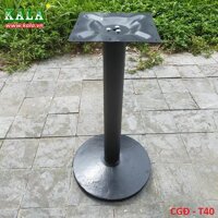 Chân bàn gang đúc mâm tròn 40cm màu đen CGĐ-T40