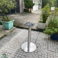 Chân bàn inox mâm đế 45cm (đế dày có tăng chỉnh)