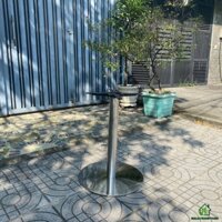 Chân bàn inox mâm đế tròn 55cm mặt bích gang