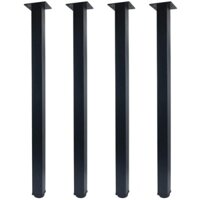 Chân bàn sắt cao 72cm, kiểu chân trụ thẳng vuông 40x40 tặng kèm 16con ốc nhé