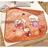Chăn băng lông tuyết 2 lớp dày cho bé