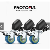 Chân bánh xe PHOTOFUL có khóa bánh bằng hợp kim dành cho chân đèn studio - 686.camera Hà Nội