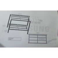 Chân bể cá D96xR45xC80cm - KH đặt riêng