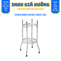 Chân bình nước inox 20L, kệ để bình nước, chân bình nước inox nguyên khối bao gỉ sét, bền bỉ
