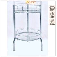 Chân bình xoắn inox đựng bình nước GIGA HOUSE, chân bình xoắn inox đựng bình nước lọc 20l (30x50cm)
