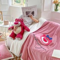 Chăn blanket Disney lông cừu kèm gối trang trí(có thể lồng ruột) 2mx2m3