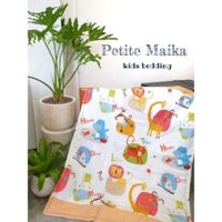 Chăn bốn mùa trần bông mỏng cho bé hình sư tử hươu