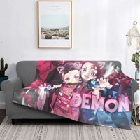 Chăn bông mềm 50x4 in/60x50in/80x60in in hình anime Kimetsu No Yaiba dùng đắp giữ ấm trong nhà