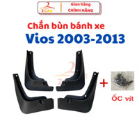 Chắn bùn bánh xe Vios đời 2003- 2004-2005-2006-2007-2008-2009-2010-2011-2012-2013 - Kèm ốc vít- Hàng nhựa dẻo