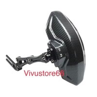 Chắn bùn vân carbon nhôm CNC cho xe điện/máy cơ vành 10-12in, phụ kiện đầy đủ, cao su chắn bùn