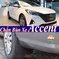 Chắn Bùn Xe Accent 2018 2019 2020 2021 2022 2023  Bộ 4 Miếng Nhựa Dẻo Loại 1 kèm ốc vít lắp vừa form xe, lắp đặt dễ dàng