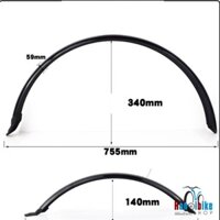 Chắn bùn xe đạp nhựa dẻo 700C loại hông bé tanh thép