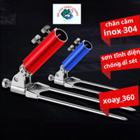 Chân Cắm Đất Gác Cần Câu Đài xoay 360 Chống Cần Câu Đài, dùng để cắm đất hoặc cắm ghế câu cá