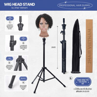 Chân canh học tóc đế gắn đầu manocanh giữ đầu ken cắt tóc đế inox chịu nhiệt