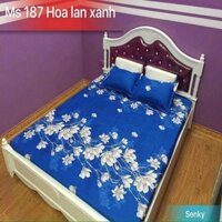 CHĂN CHẦN BÔNG COTTON POLY LAN XANH