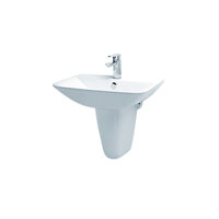 Chân Chậu Ngắn Lavabo Caesar P2443 Treo Tường