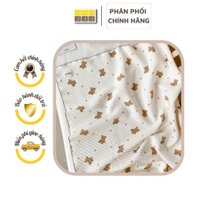 Chăn cho bé cotton, soi tre cao cấp Mochee, chăn cotton cho bé siêu mềm mại, an toàn cho bé KT 90*120cm