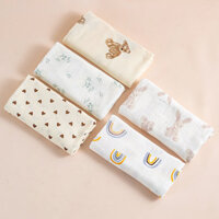 Chăn Cho Bé Muslwaddle Lớp Cotton Nhận Chăn Khăn Tắm Sơ Sinh Mùa Hè Chăn Ga Gối Cho Mẹ Sản Phẩm Cho Bé 250319