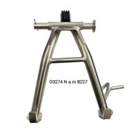 Chân chống đứng, giữa xe DREAM trắng inox