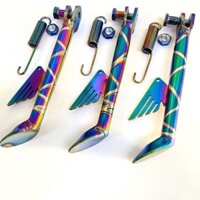 Chân chống inox titan 7 màu cánh chim gắn các dòng xe