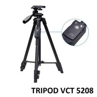 Chân chụp ảnh chuyên nghiệp Tripod VCT-5208 kèm Remote chụp cho điện thoại