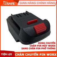 Chân chuyển pin worx 20V sang chân pin phổ thông