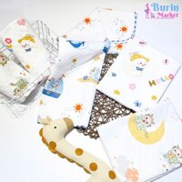 Chăn cotton hè, chăn mỏng thoáng khí, thấm hút tốt, an toàn với làn da bé- Burin Market