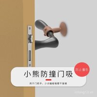 Chặn cửa chống va chạm, không cần khoan, miếng đệm bảo vệ im lặng, chặn cửa, chặn tường phòng tắm, silicone hút tường mới