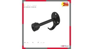 Chặn cửa gắn tường đen mờ Hafele 938.10.403