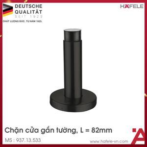 Chặn cửa gắn tường đen mờ Hafele 937.13.533