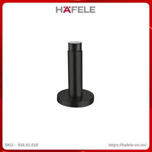 Chặn cửa gắn tường đen mờ Hafele 937.13.533
