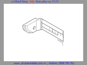 Chặn cửa giữa Hafele 403.50.945