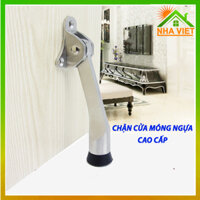 Chặn cửa móng ngựa loại 1 đế mềm, chân chống cửa hàng đẹp - MÀU BẠC