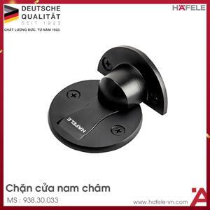 Chặn cửa nam châm đen mờ Hafele 938.30.033