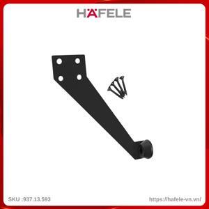 Chặn cửa trên khung mở phải đen mờ Hafele 937.13.593