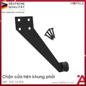 Chặn cửa trên khung mở phải đen mờ Hafele 937.13.593