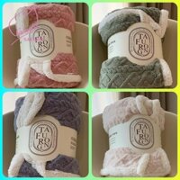 Chăn Cừu Len TAFURONG Mềm Mịn - Chăn Lông Cừu Dày Mùa Đông [ MẪU MƠI]