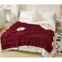 Chăn cừu len vặn thừng về hàng Chất cừu len này nằm cực ấm luôn ạ Kt : 2m x 2m3 nặng 2,8kg sẵn tại shop mh2t